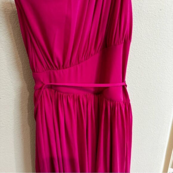 HALSTON | NWT size 2 Idalia Dress In Stretch Jersey Begonia fuchsia pink - Picture 6 of 11